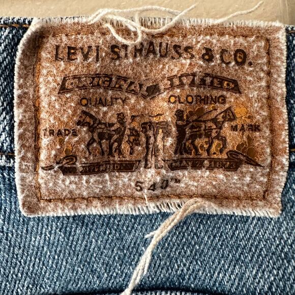 Vintage Levi's Strauss Jeans Orange Tab Signature Flex Denim 540 90's Mens 42x32 - Picture 5 of 14